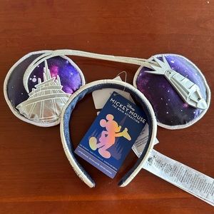 Mickey Mouse Main Attraction Space Mountain Ears NWT